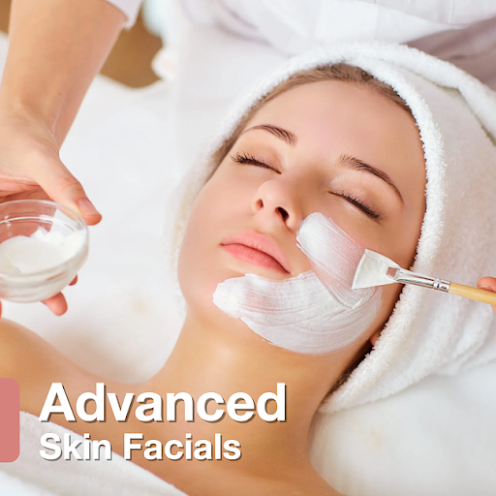Skin treatment stock photo